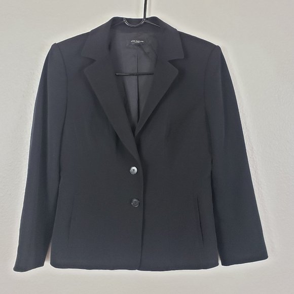 Ann Taylor Black Blazer size 4 Petite - Picture 2 of 4